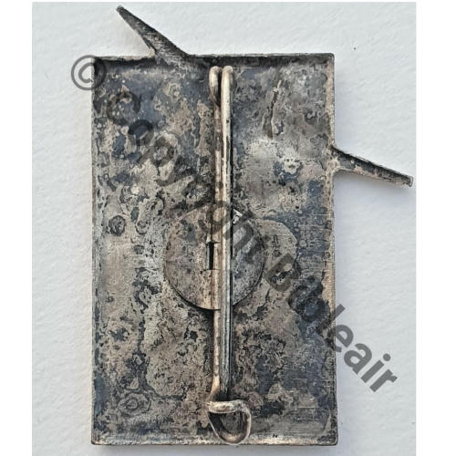 CERA Cie Etrangere Rvt Air  SM Bol fenetre Dos lisse irreg argente Embouti leger Src.mdt.collections 750EurInv 